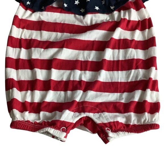 The Childrens Place Baby Girl 4th Of July Romper Summer One Piece Size 0-3 Month - Picture 3 of 9